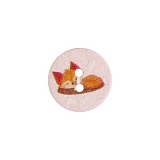 Пуговица с 2 отверстиями, размер 15мм, пластик/хлопок, Union Knopf by Prym, U0453678015004601-22