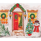 Купить недорого   Набор для вышивания Anchor "Christmas Welcome" 22*27см, MEZ Венгрия, PCE968  в интернет магазине Фэмили хоби
