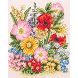 Купить недорого   Набор для вышивания Anchor "Meadow Flowers" 25*20см, MEZ Венгрия, PCE961  в интернет магазине Фэмили хоби