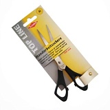 Ножницы для рукоделия "Top Line", длина 16см, нержавеющая сталь/пластик, черный, Kleiber, 921-52