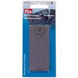 Расширитель пояса с пуговицей 80*35мм (80% хлопок, 20% полиэстер), светло-серый, Prym, 417611