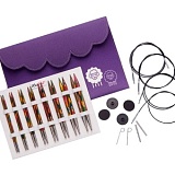 Набор "Deluxe Set" съемных спиц "Symfonie", длина 13см, 8 размеров, KnitPro, 20661