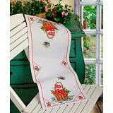 Купить недорого   Набор для вышивания Anchor: салфетка-дорожка "Cherries in a Basket", MEZ Венгрия, 9240000-02300  в интернет магазине Фэмили хобби