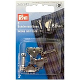 Крючки и петли для брюк и юбок, ширина отверстия 9,5мм, латунь, серебристый,Prym, 265242