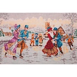 Купить недорого   Набор для вышивания Maia "Skaters at Christmas" 20*30см, MEZ Венгрия, 5678000-05045  в интернет магазине Фэмили хоби