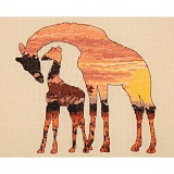 Купить недорого   Набор для вышивания Maia "Giraffes Silhouette" 20*26см, MEZ Венгрия, 5678000-05042  в интернет магазине Фэмили хоби