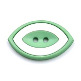 Пуговица, размер 28мм, пластик, Dill, 370586/28-12