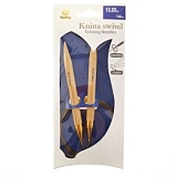 Спицы круговые "Knina Swivel" 10мм/100см, бамбук, натуральный, Tulip, KS-1001000