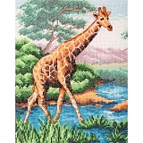 Купить недорого   Набор для вышивания Anchor "Giraffe" 23*18см, MEZ Венгрия, PCE965  в интернет магазине Фэмили хоби