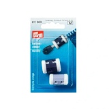 Счетчик рядов для прямых спиц диаметром 2,5-4мм и 4,5-7мм, пластик, серый/фиолетовый, Prym, 611869