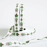 Купить недорого   Тесьма декоративная "Скворечники", ширина 10мм, Acufactum Ute Menze,  в интернет магазине Фэмили хоби