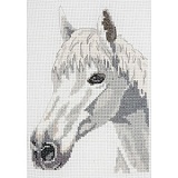 Купить недорого   Набор для вышивания Anchor "White Beauty - Horse" 16*23см, MEZ Венгрия, AK140  в интернет магазине Фэмили хоби