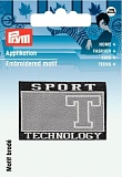 Термоаппликация Sports черный/серый цв. 925805