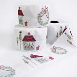 Купить недорого   Тесьма декоративная "Рождественский дом и венок", ширина 50мм, Acufactum Ute Menze,  в интернет магазине Фэмили хоби