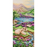 Купить недорого   Набор для вышивания Anchor "Highlands Landscape" 32*14см, MEZ Венгрия, PCE0816  в интернет магазине Фэмили хоби