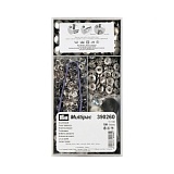 Кнопки "Анорак", диаметр 15мм, латунь, серебристый, 100шт в упаковке, Prym, 390260