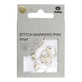 Маркер для вязания "amicolle", сердце, размер 17*9мм, пластик, белый, Tulip, AC-084e