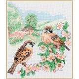 Купить недорого   Набор для вышивания Anchor "Spring Sparrow" /Весенний воробей/ 19,5*16,5см, MEZ Венгрия, PCE0500  в интернет магазине Фэмили хобби