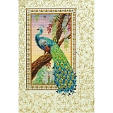 Купить недорого   Набор для вышивания Anchor "Renaissance Peacock" 44*30см, MEZ Венгрия, CC80455  в интернет магазине Фэмили хобби
