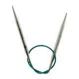 Спицы круговые укороченные "Mindful" 4мм/25см, нержавеющая сталь, серебристый, KnitPro, 36046