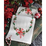 Купить недорого   Набор для вышивания Anchor: салфетка-дорожка "Christmas Candy"27*80см, MEZ Венгрия, 9240000-03530  в интернет магазине Фэмили хобби