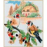 Купить недорого   Набор для вышивания Anchor "Autumn Goldfinch" /Осенний Щегол/ 19,5*16,5см, MEZ Венгрия, PCE0506  в интернет магазине Фэмили хоби