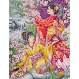 Купить недорого   Набор для вышивания Maia "Geishas" 30*40см, MEZ Венгрия, 5678000-01025  в интернет магазине Фэмили хоби