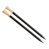 Спицы прямые "Lantern Moon" 6мм/25см, эбеновое дерево, черный, 2шт в упаковке, KnitPro, 350169