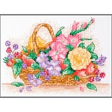 Купить недорого   Набор для вышивания Anchor "Floral Basket" 23*16см, MEZ Венгрия, AK117  в интернет магазине Фэмили хоби