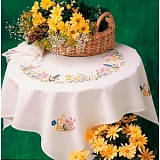 Купить недорого   Набор для вышивания Anchor: скатерть "Spring Garland Tablecloth"  80*80см, MEZ Венгрия, ETW14  в интернет магазине Фэмили хобби