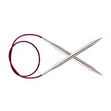 Спицы круговые "Nova" 3мм/80см, латунь с гальваническим покрытием, серебристый, KnitPro, 10323