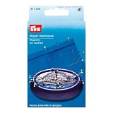 Игольница магнитная, овальная 7,5*11см, пластик/железо, фиолетовый, Prym, 611330