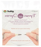 Тросик для съемных спиц "carryC" и тунисских крючков "carryT", длина 60см, Tulip, CTMM-23