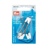 Булавки детские с двойной застежкой, длина 55мм, высококачественная сталь/пластик, Prym, 086103