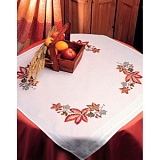 Купить недорого   Набор для вышивания Anchor: скатерть "Autumn Tablecloth"  80*80см, MEZ Венгрия, ETW05  в интернет магазине Фэмили хоби