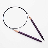 Спицы круговые "Jadore Cubics" 5,5мм/100см, ламинированная береза, лавандовый, KnitPro, 19098