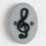 Пуговица, размер 25мм, пластик, Dill, 330824/25-12