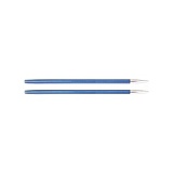 Спицы съемные "Zing" 4мм/13см, алюминий, сапфировый (синий), KnitPro, 47503