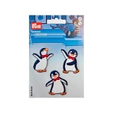 Набор термоаппликаций "Пингвины" 40*35мм, 100% полиэстер, 3шт в наборе, Prym, 924350